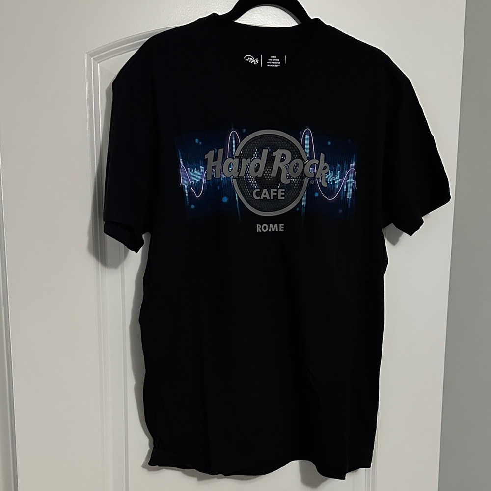 Hard Rock Cafe Navy Blue T-Shirt - Rome, Italy